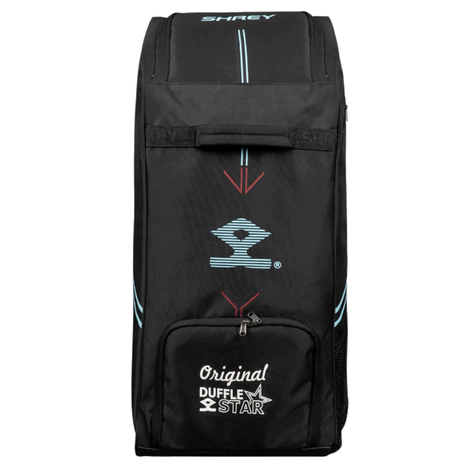 SHREY Star Duffle 2.0 Wheelie Cricket Kitbag|Two Padded Bat Pockets|Highly Water Resistant|Mesh Panel-image-31