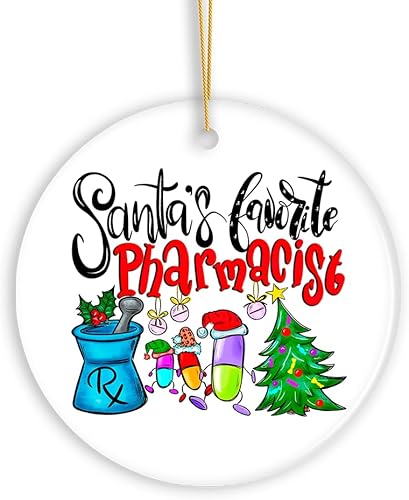 Vista 9 de Adorno temático navideño de Santa Claus favorito, regalo de oficina de dentista Adorno temático navideño de Santa Claus favorito, regalo de oficina