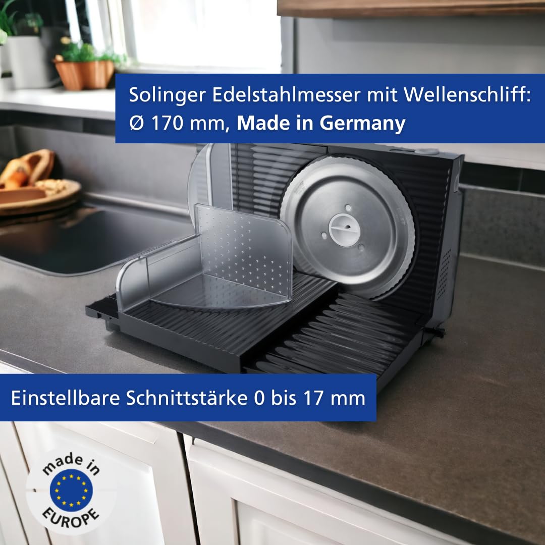 Steba AS 100 Allesschneider | Edelstahlmesser, Wellenschliff