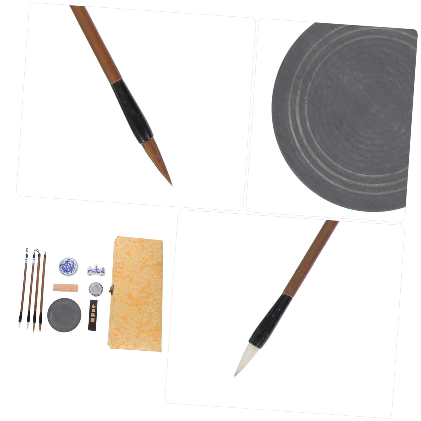 TEHAUX Pietra per Inchiostro Pennello per Scrivere di Bastoncini di Inchiostro per Calligrafia Portatile Forniture per Calligrafia Scolastica