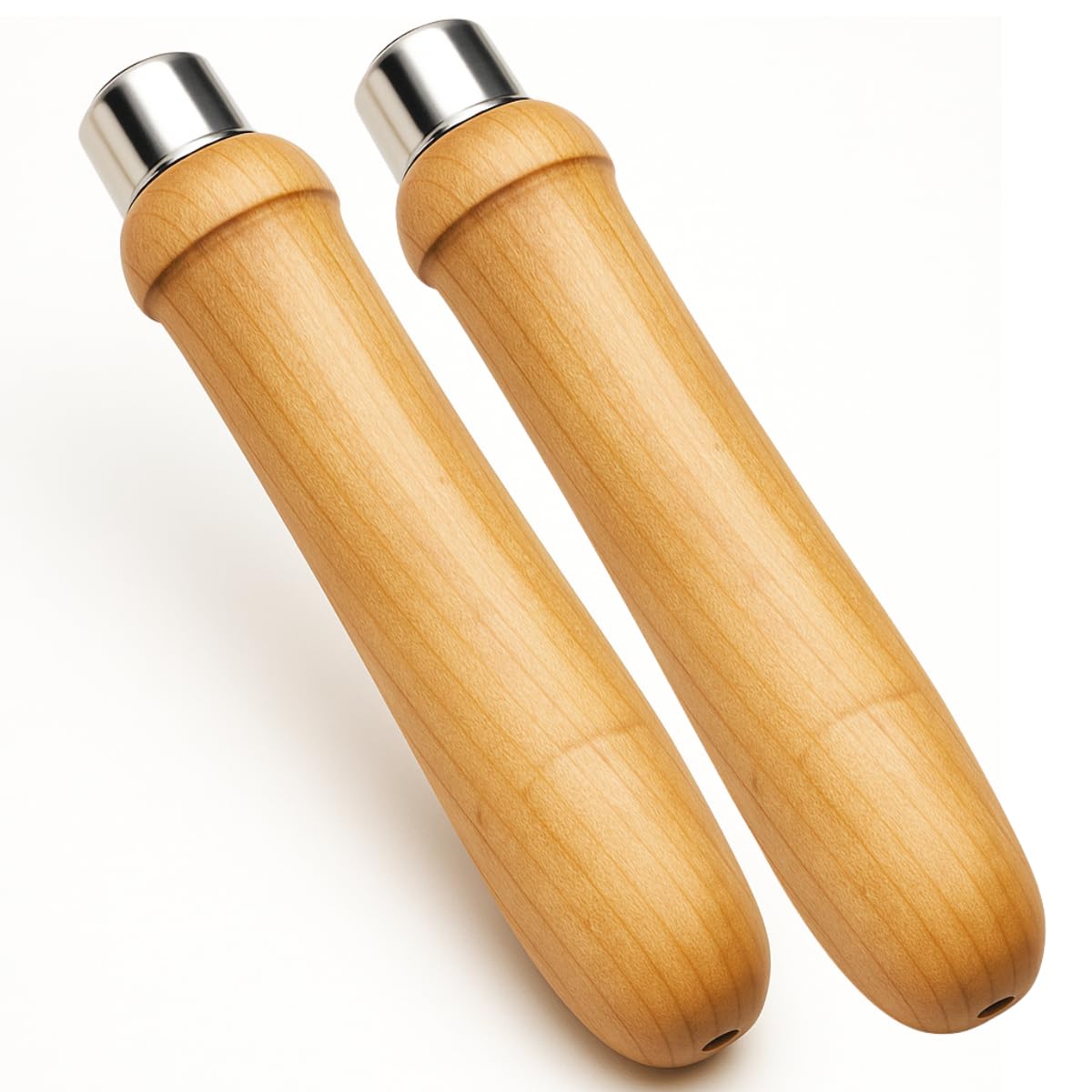 ARTESIA TOOL (2 Pack 6" (15.2 cm) Wooden Handle | Smooth Finish | Great to use with Files & Chisels | Provides Extended 5" (12.7 cm) Length for Extra Reach