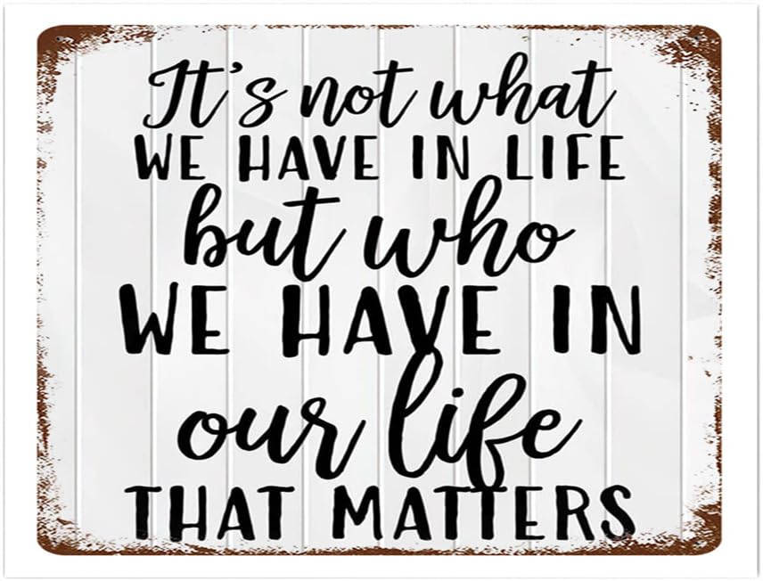 Schild mit Aufschrift 'It's Not What We Have In Life Best Way To Carve', Planke, Willkommensschild, graviert, für den Außenbereich, kein Verblassen, schönes Märchen für Dankeschön und Wertschätzung,