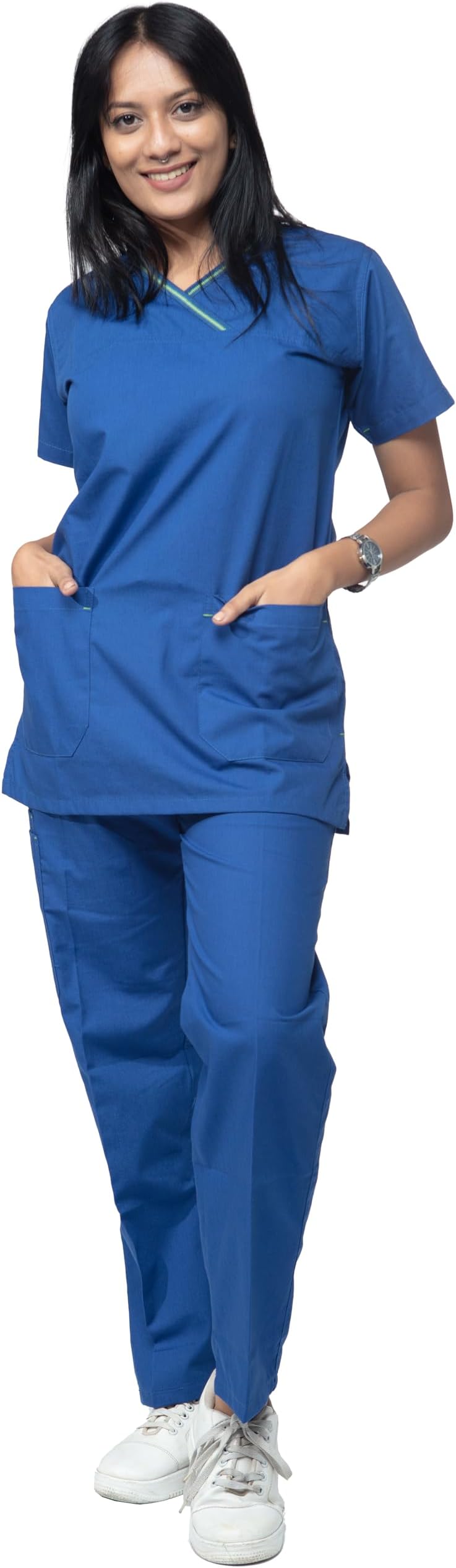 Female Scrub Suit Designer Dsdx - Ideal For Doctors, Dentists And Healthcare Professionals.
