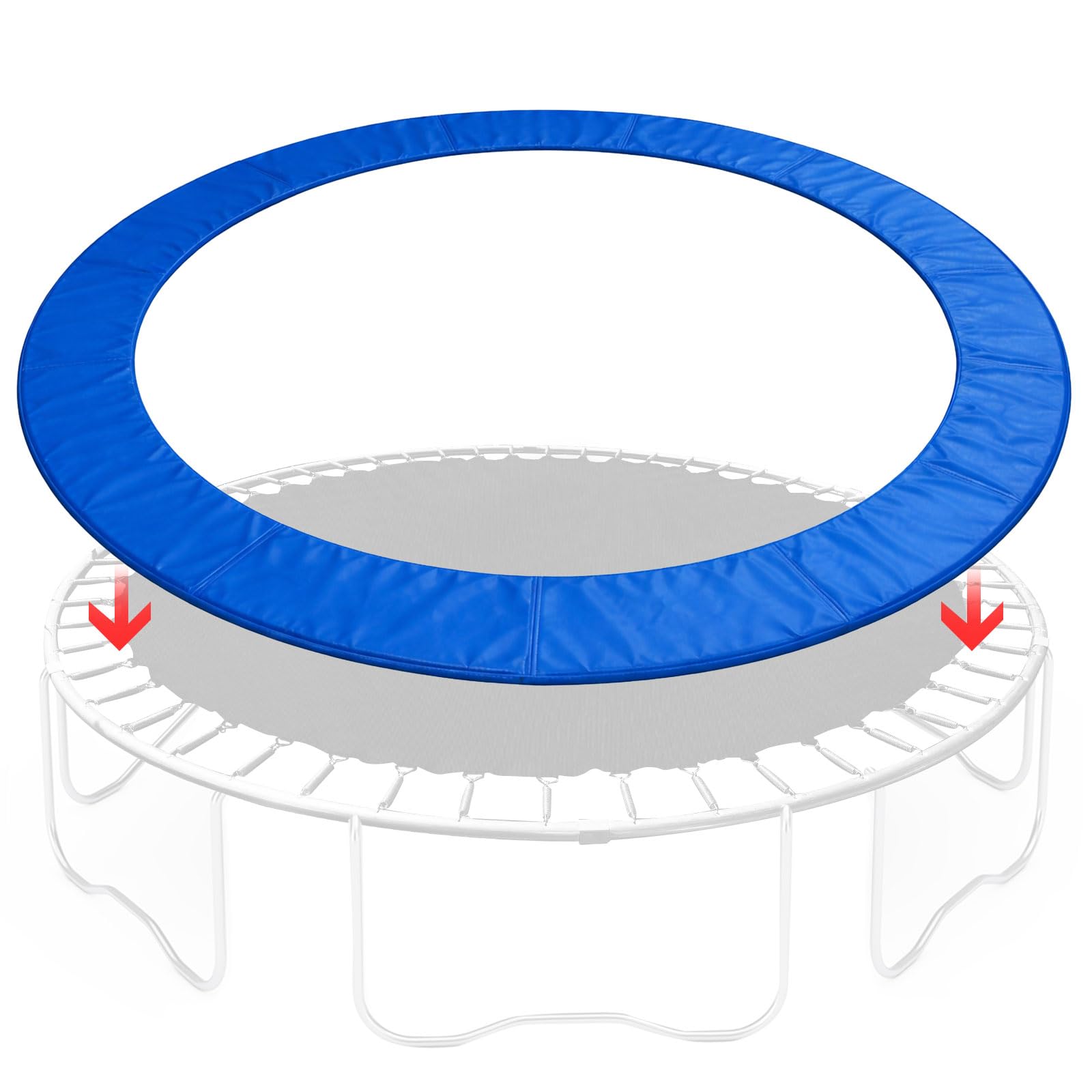 Photo 1 of 14FT Trampoline Replacement Safety Pad, Spring Cover Frame Pad (Blue)