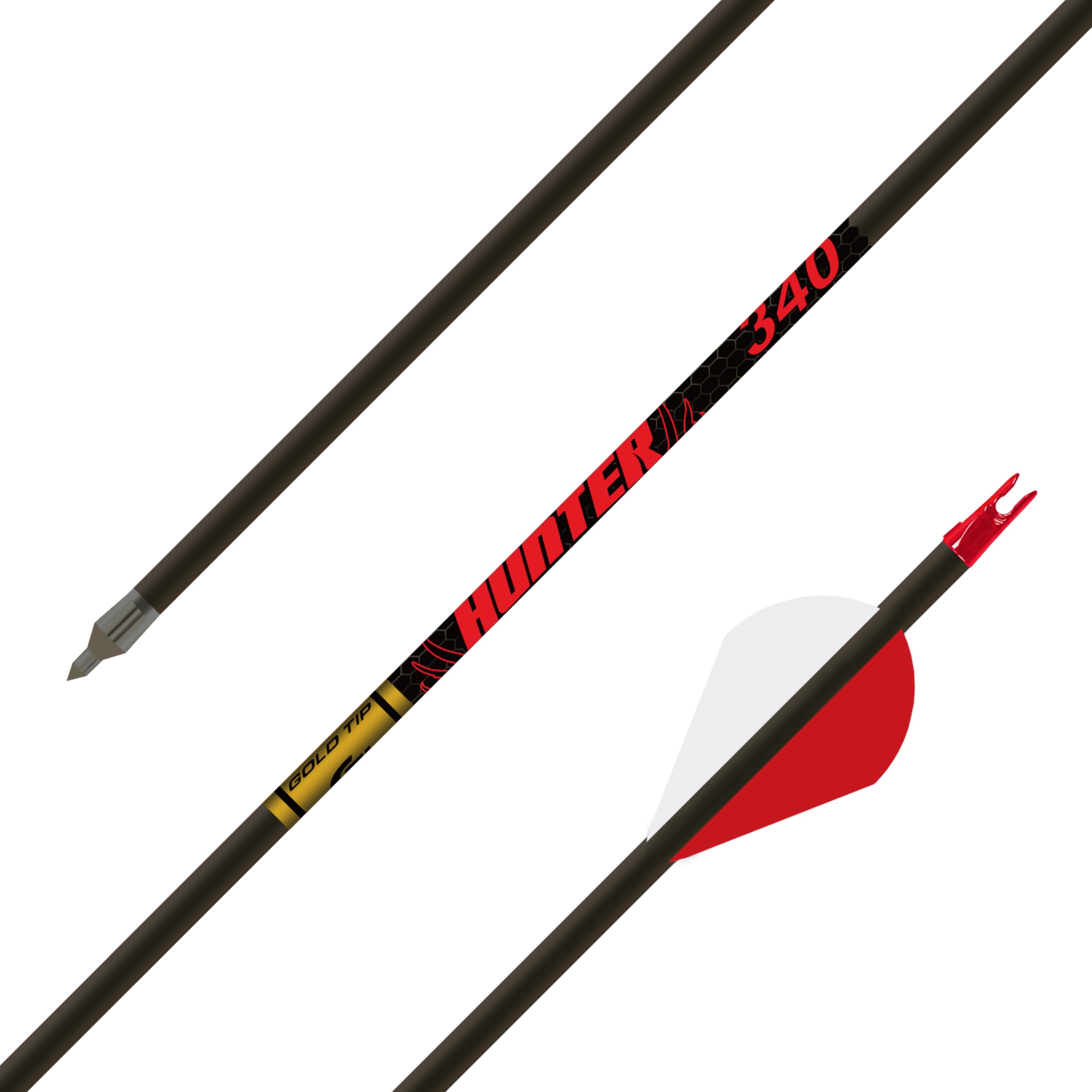 Gold Tip Hunter Arrows with Raptor Vane