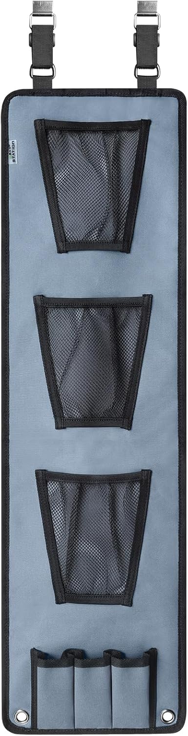 NEXT STATION Double-side Gun Safe Door Organizer,Handgun Hanger with Triple Mag Pouch and Mesh Pockets,Gun Cabinet Gun Safe Accessories Storage