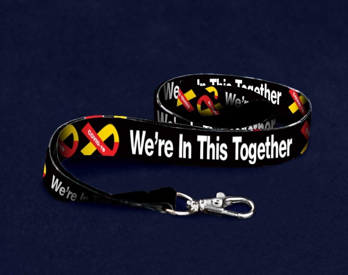 Virus Awareness Partial Beaded Bracelets with Heart Charms – Bulk Beaded Bracelets for Virus Fundraisers & Awareness Events - 1 Bracelet