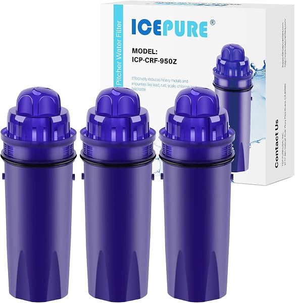 ICEPURE Pitcher Water Filter Replacement for PUR CRF950Z, CRF-950Z, PPF900Z, PPF951K, PPT700W, CR-1100C, CR1100CV, DS-18
