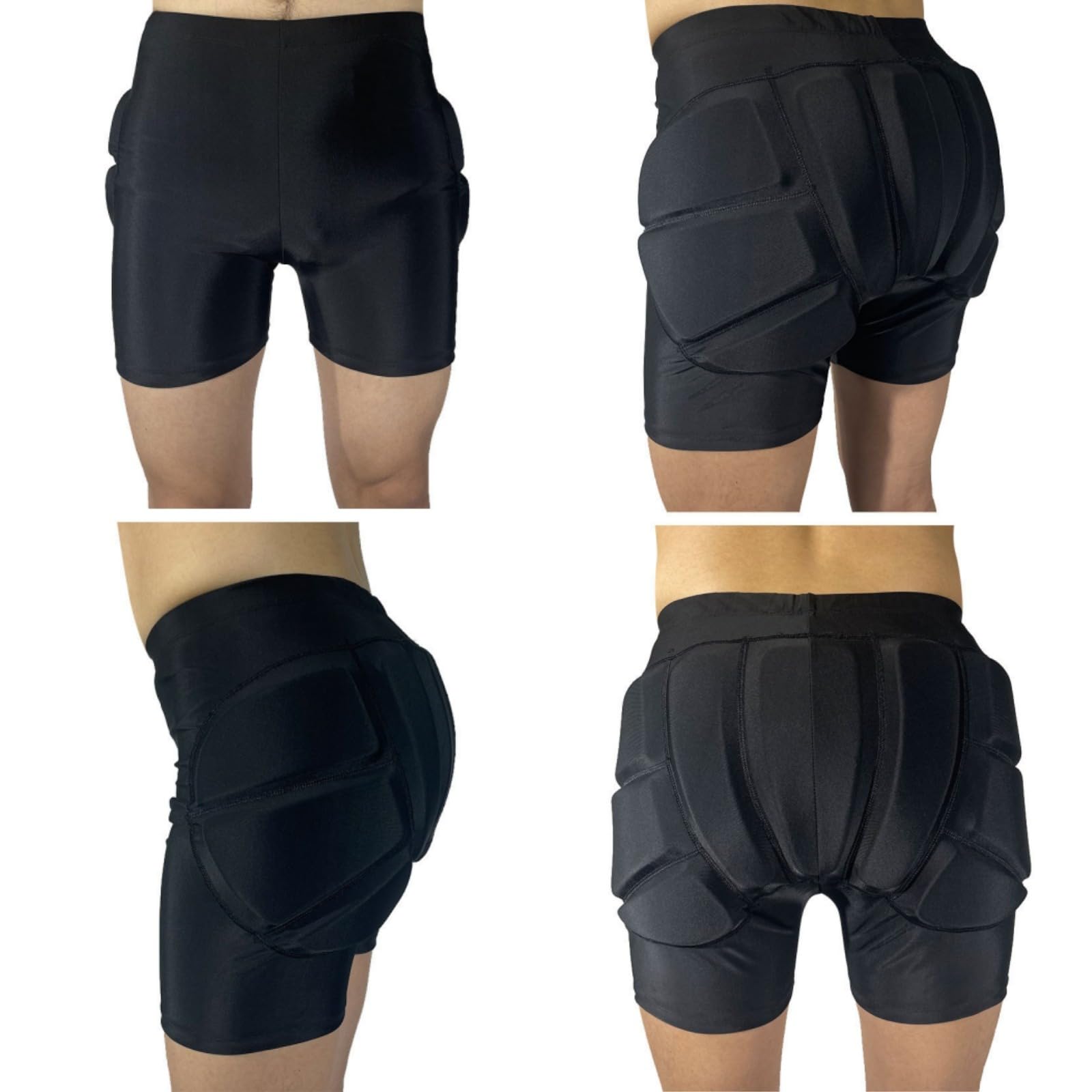 Pantalones Protectores, Almohadillas para niños para Patines de Ruedas, protección 3D, Pantalones Cortos Acolchados para Patinaje y esquí, protección de Cadera EVA, Almohadillas Protectoras