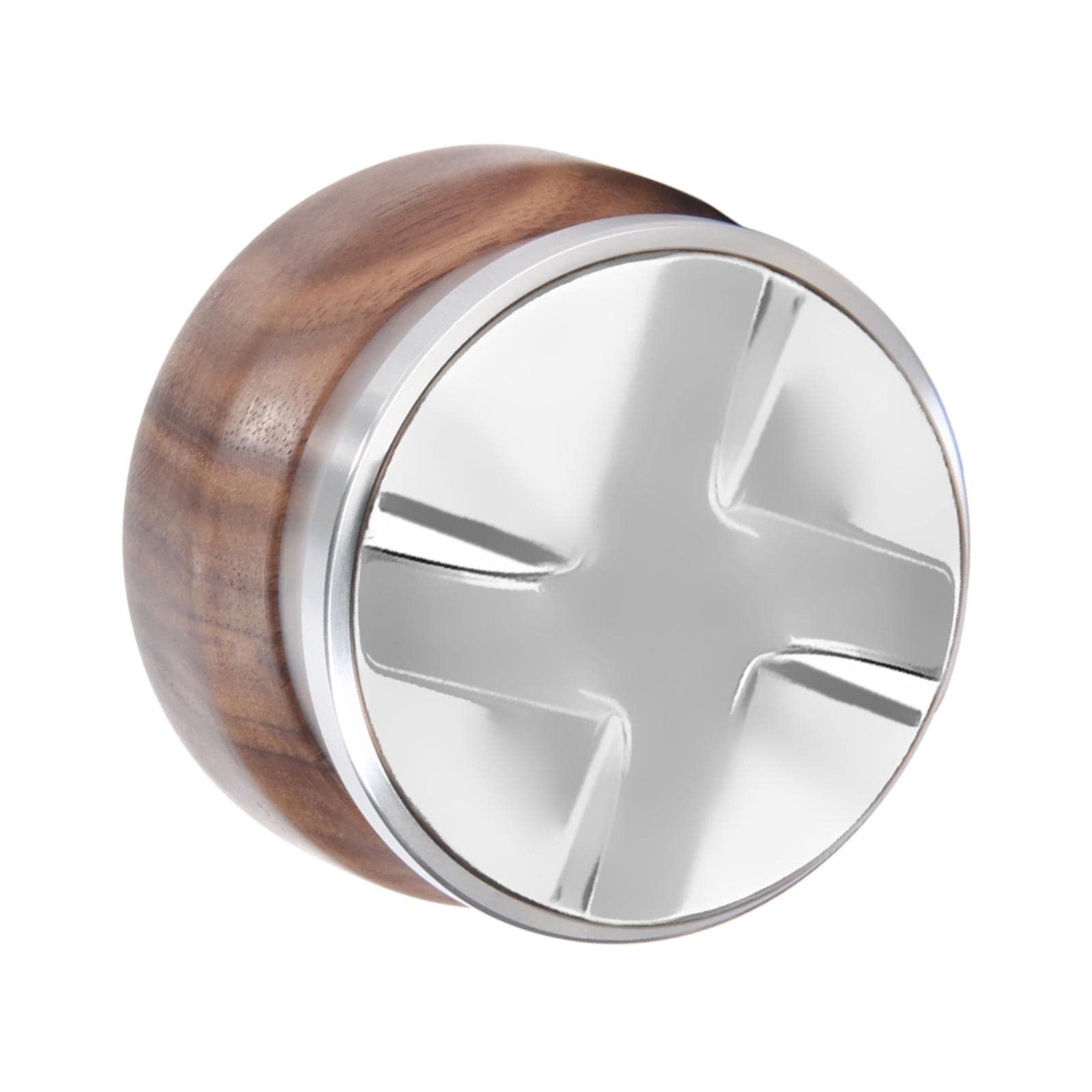Outil de pesage du café 58.5mm en acier inoxydable avec base en croix
