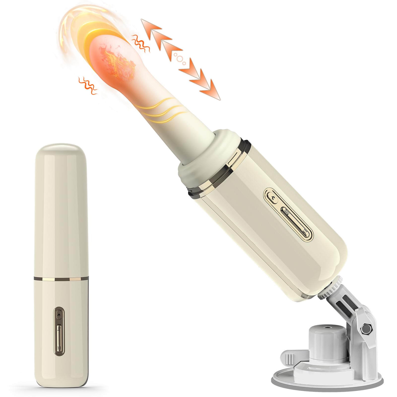 Dildo Realistici Vibratore Portatile Sex Toys per Donne Uomini Coppie, Giocattolo Sessuale Dildo Anale in Silicone con 7 Vibrazioni 7 Spinte e Rotazioni, Vibratori Femminili Giocattoli per Donne