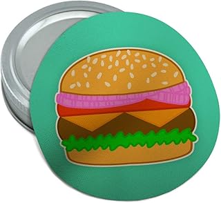 Simple Summer Hamburger Round Rubber Non-Slip Jar Gripper Lid Opener