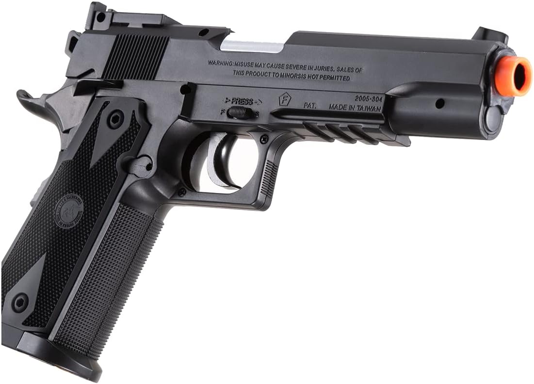 PowerWin 304B Non-Blowback CO2 1911 Airsoft Pistol (Color: Black)-WinGun