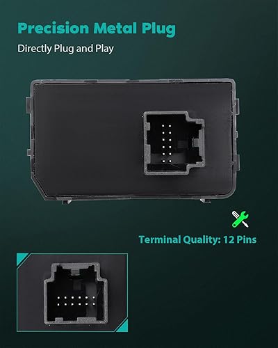 Miniatura 4 de SCITOO Interruptor de atenuación de faro delantero 23187805 84154109 para Chevrolet Silverado 15002015-2019 para Chevrolet Suburban2015-2019 para