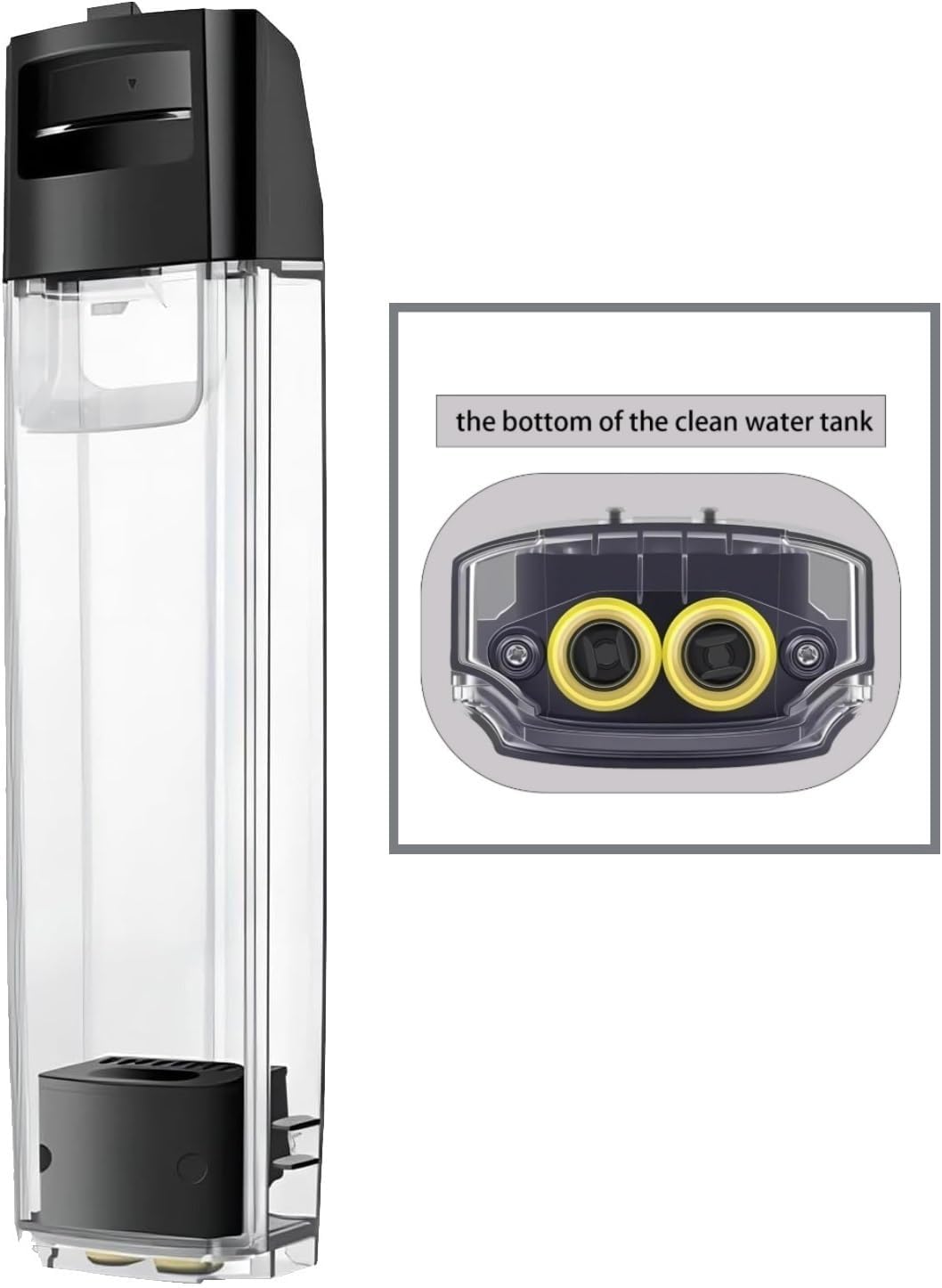 Clean Water Tank, Compatible for Tineco Floor One S7 Pro, Wet Dry Vacuum Cleaners Replacement Parts Spare Parts