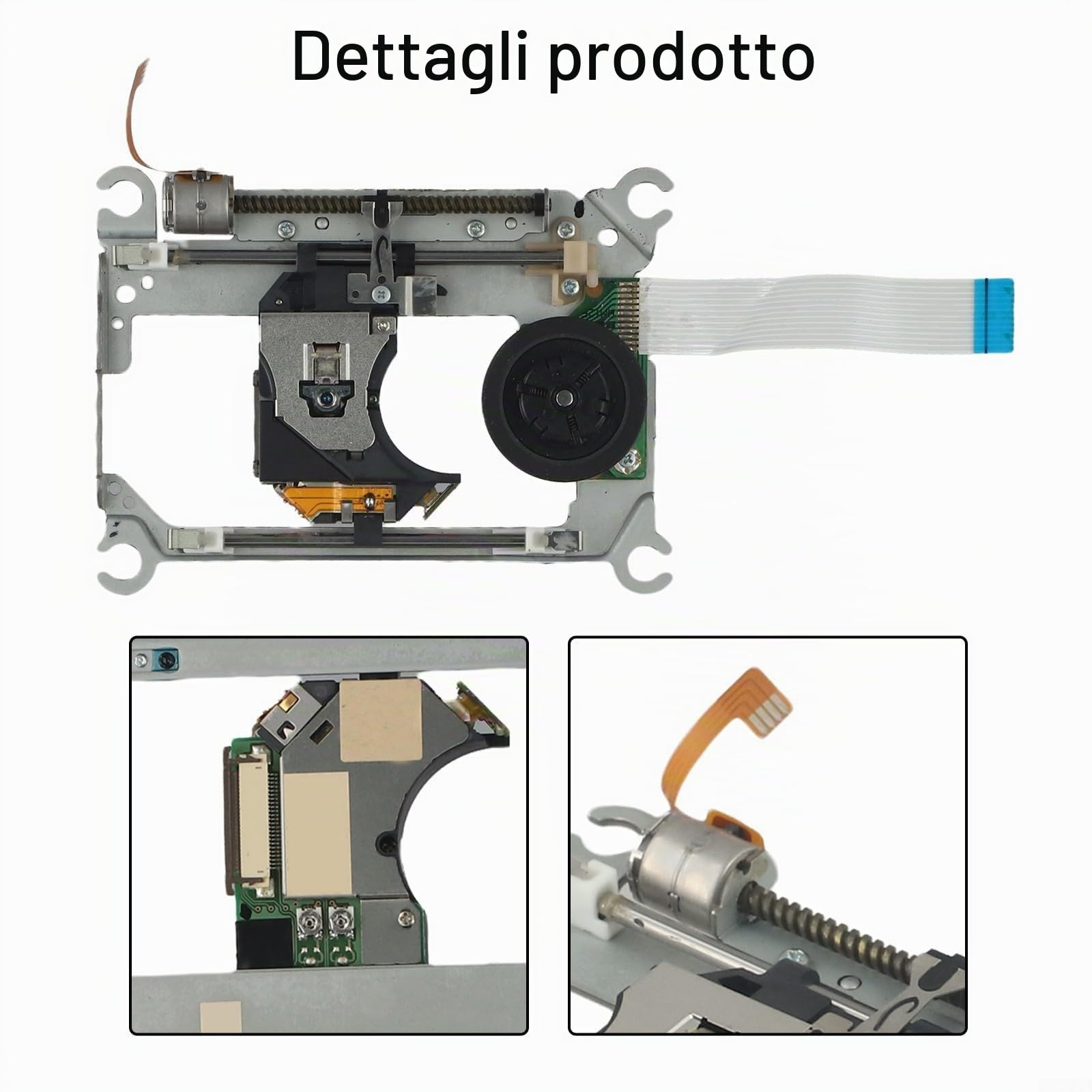 Lente ottica SPU-3170 con deck di ricambio per console di gioco PS2 Slim, compatibile con modelli SCPH-7500X SCPH-7700X SCPH-7900X, costruzione in metallo