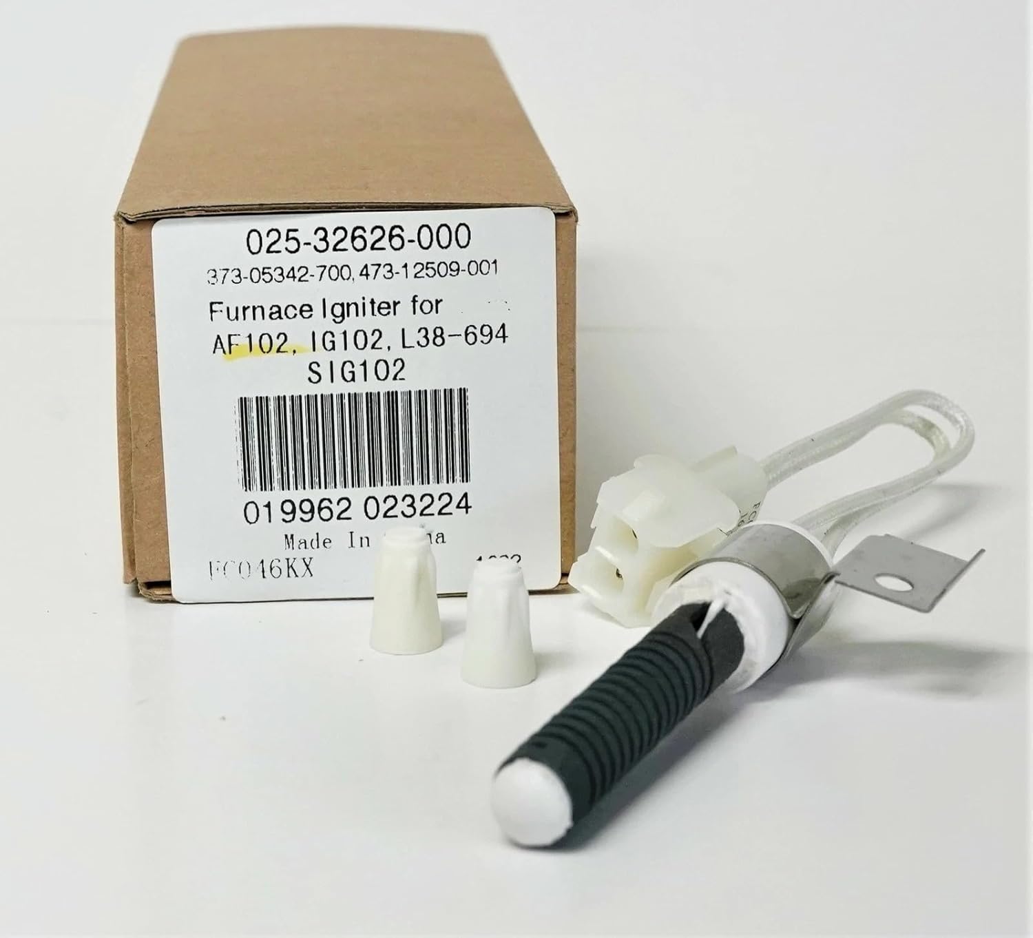 SIG102 Furnace Ignitor Replacement for York Luxaire Coleman Replacement 025-32626-000 S1-02532626000 373-05342-700 473-12509-001 L38-694 FC046 Hot Surface Ignitor