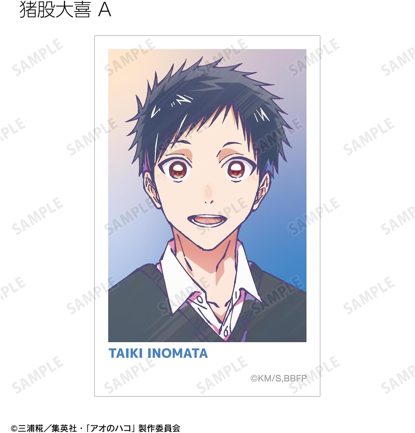 TV Anime Ao no Hako Trading ANI Art Clear Label Instant Camera Style Illustration Cards, Box of 10