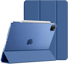 JETech Capa para iPad Pro 11 Polegadas, Modelo 2022/2021/2020/2018 (4ª/3ª/2ª/1ª Geração), Compatível com Pencil, Capa Despertar/Suspender Automático (Marinha)