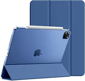 JETech Capa para iPad Pro 11 Polegadas, Modelo 2022/2021/2020/2018 (4ª/3ª/2ª/1ª Geração), Compatível com Pencil, Capa Despertar/Suspender Automático (Marinha)