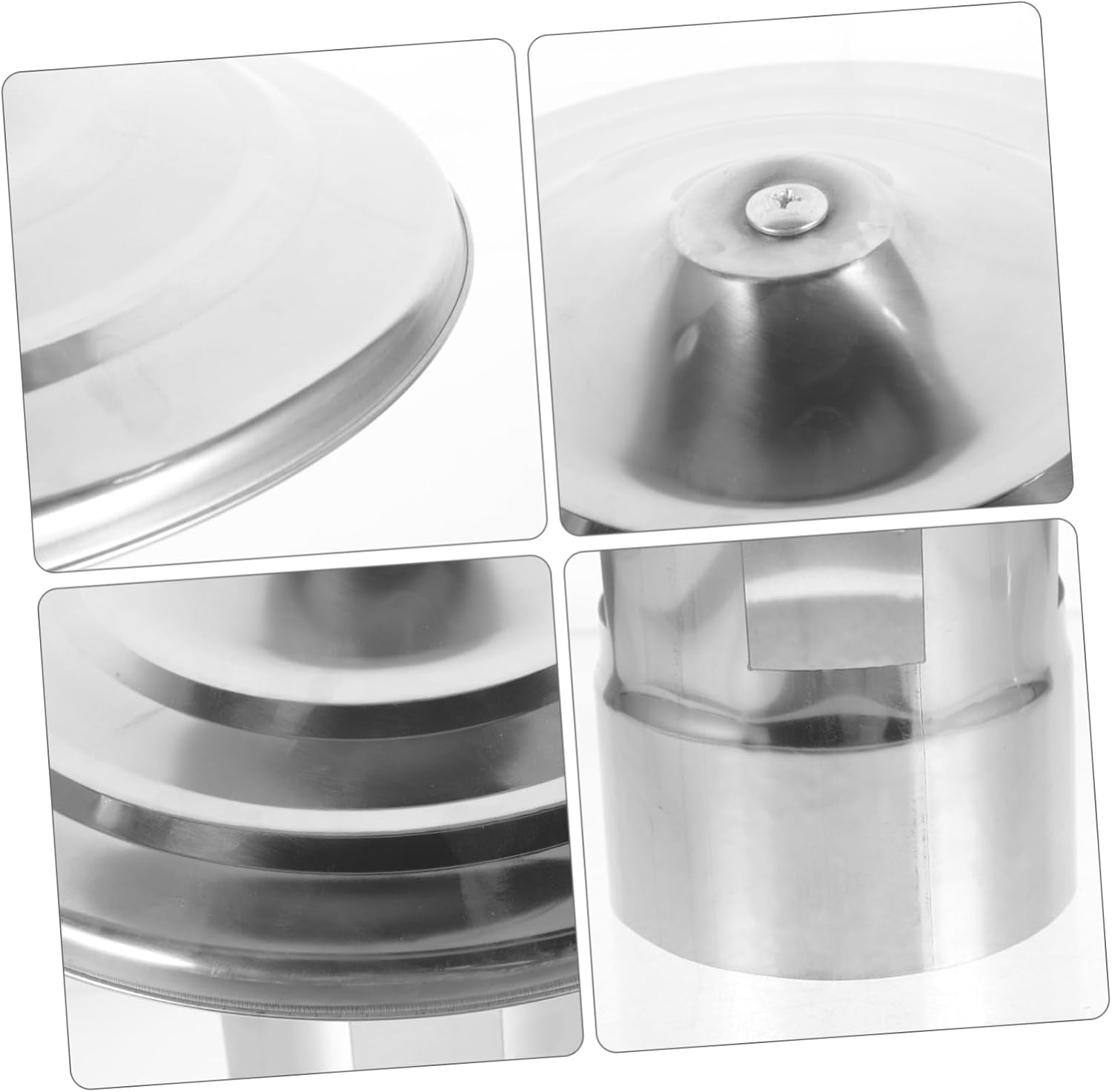 Stainless Steel Chimney Cap Rain Cover Protector Durable Roof Vent Cover for Windproof Snowproof Protection Chimney Pipe Shield