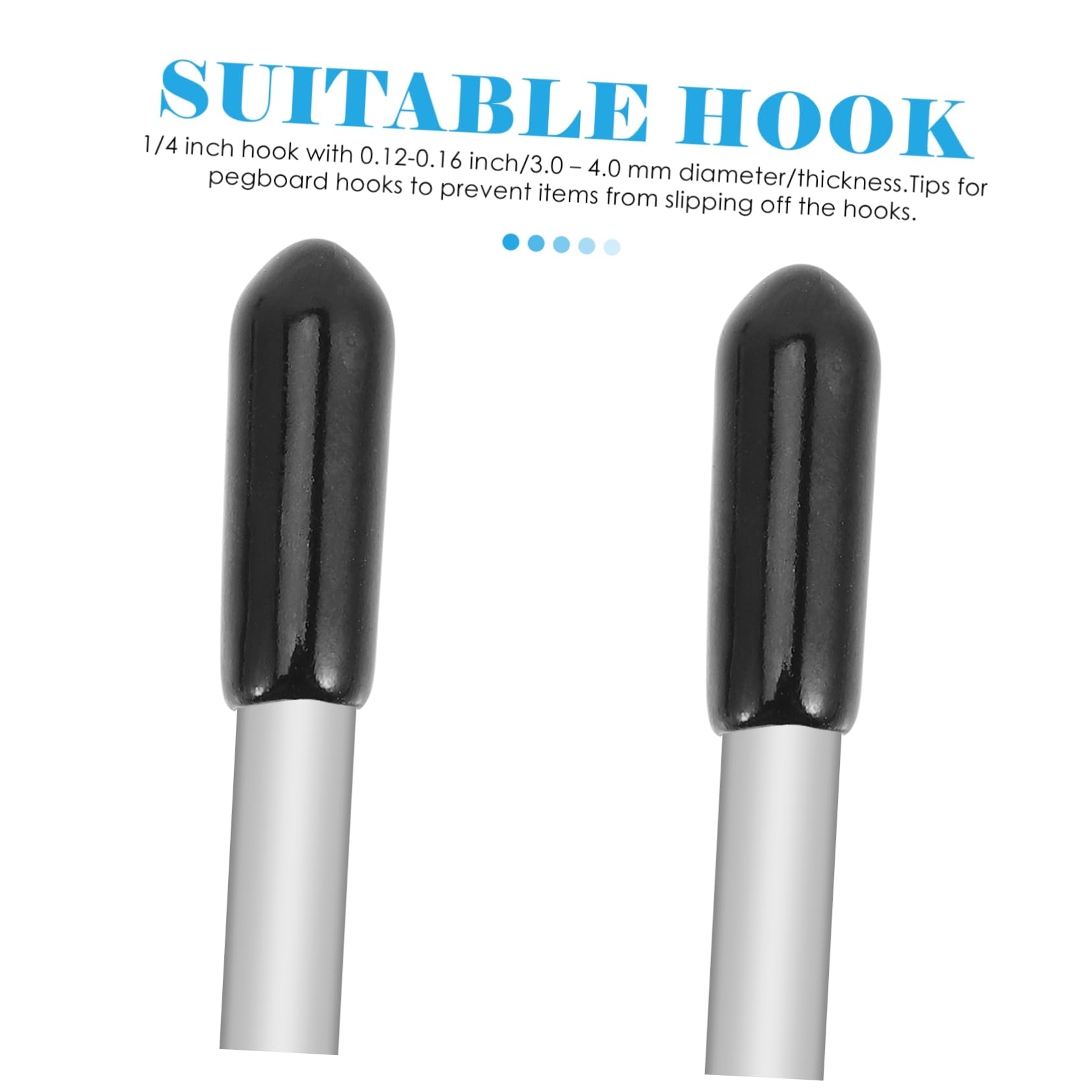 STOBAZA 500Pcs Plastic Pegboard Hook Locks Secure Clips for Pegboards Easy Assembly Retainers to Prevent Hook Accessories for Long Term Use