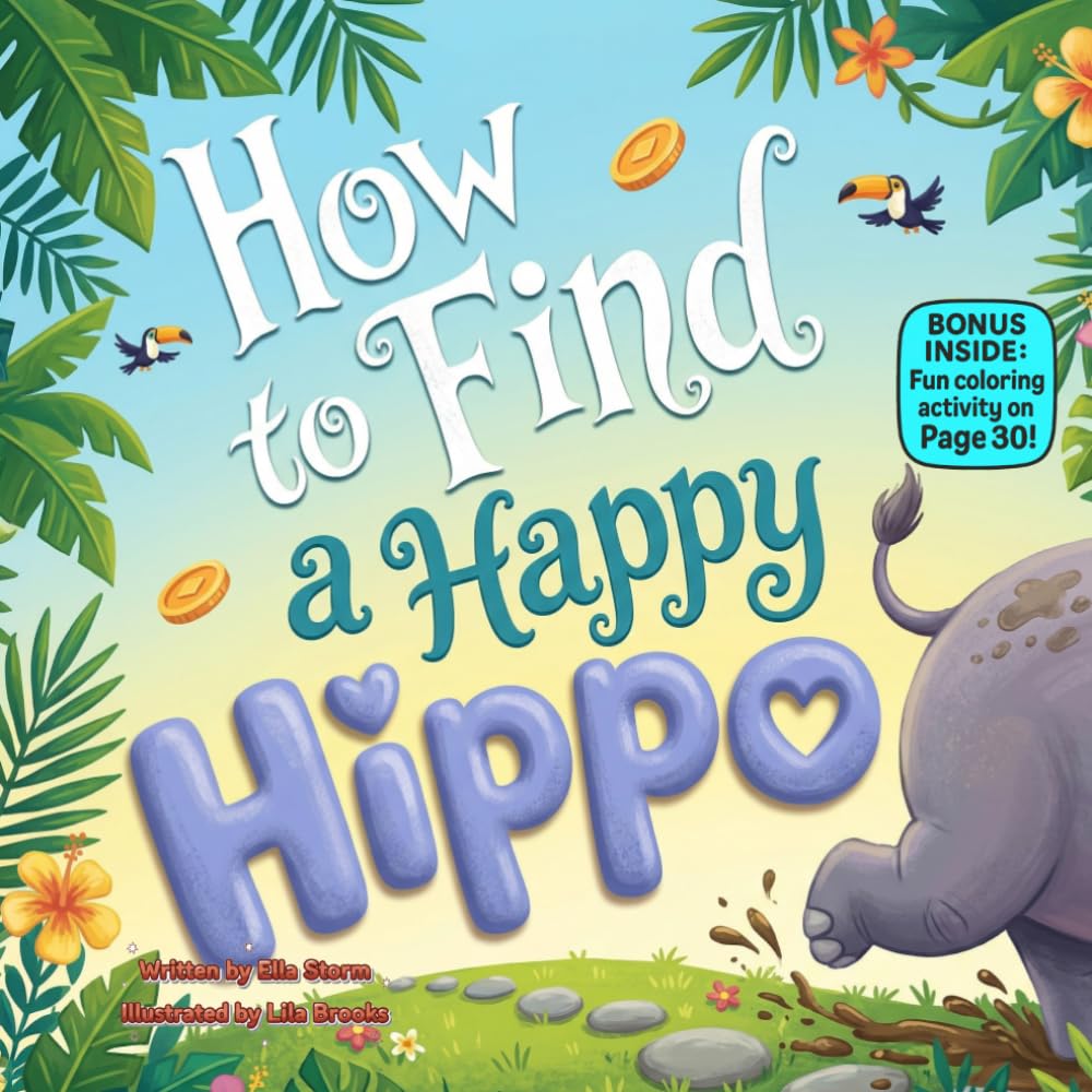 How to Find a Happy Hippo: A Silly Jungle Adventure Full of Giggles, Rhymes, and a Sweet Lesson on Happiness