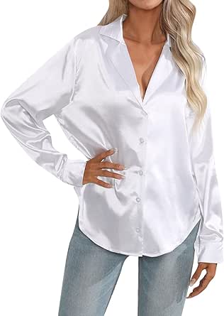 Chemisier Femme Col V Manches Longues - été - Grande Taille - En Polyester - Neuf Avec étiquettes