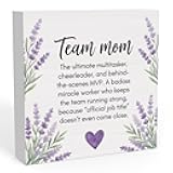 Team Mom Appreciation Gifts Thank You Gift for Coworkers Colleagues Employees Boss, Best Teams Ever Gifts Office Home Decor 5 x 5 inch