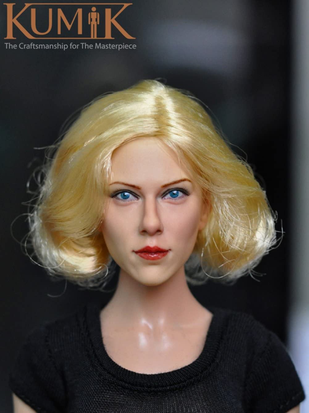 Tête femme 1/6 visage féminin miniature pour custom figurine