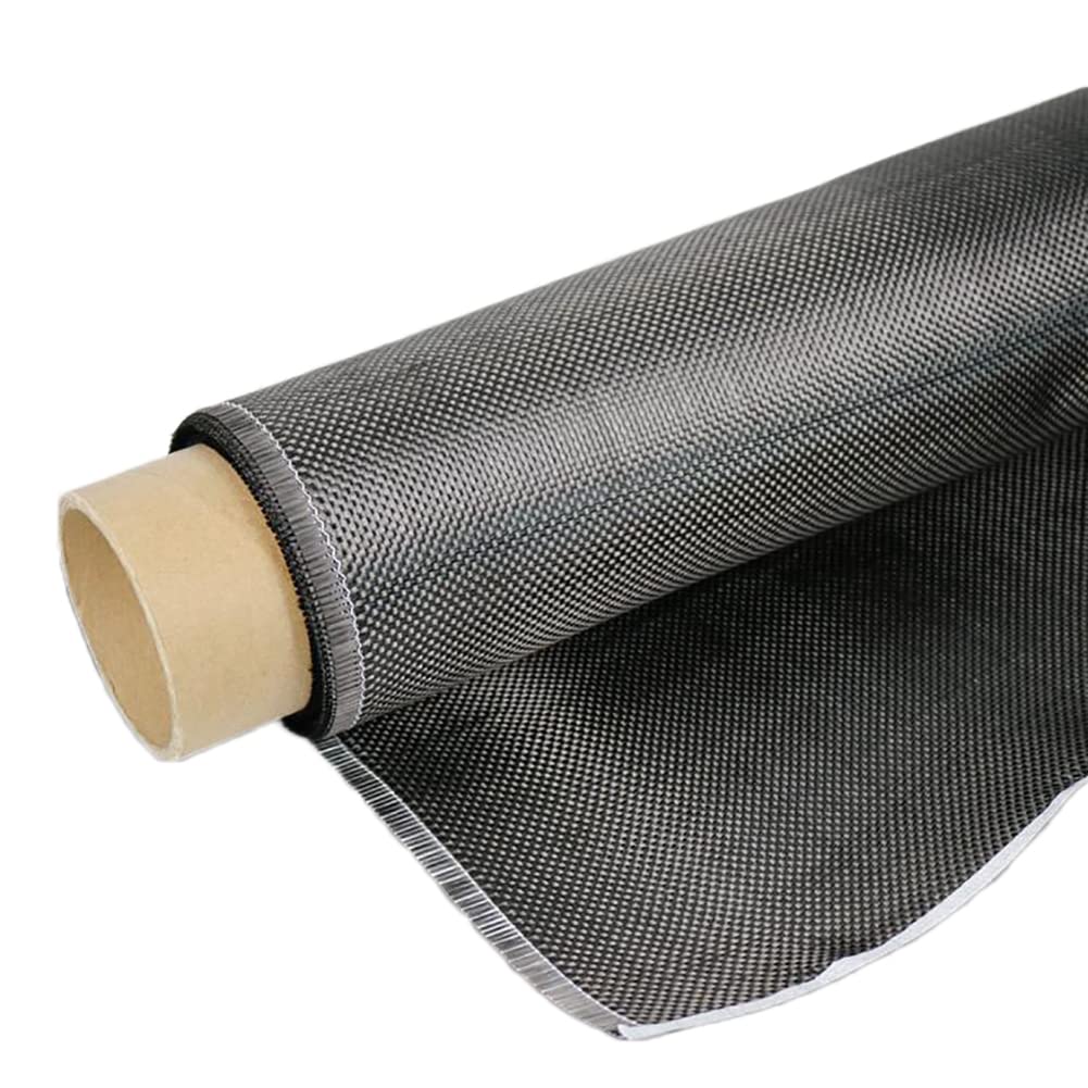 BAIWANLIN Carbon Fiber Fabric Cloth High Strength Lightweight for Car modification | 200g/m² | 1m/39.37" Wide Roll length0.5m/19.69",plain