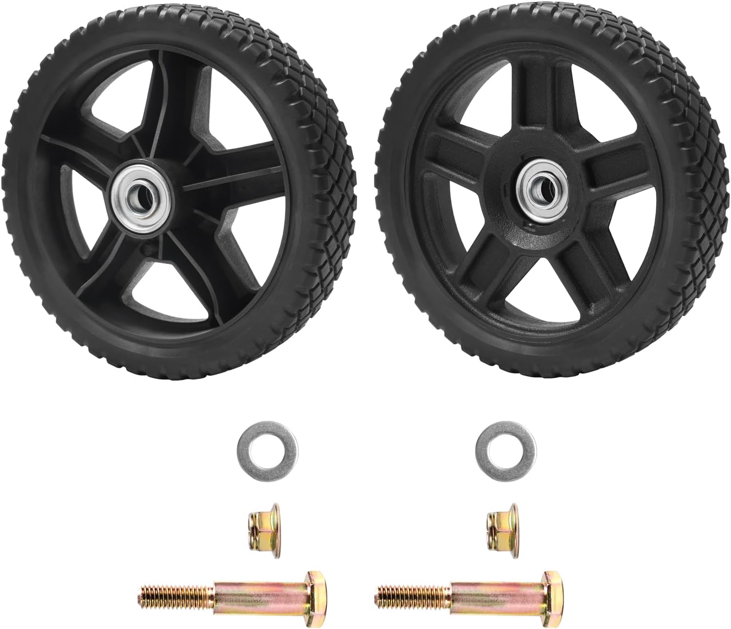 Parts Camp Lawn Mower Wheels 8 inch Wheels for Push Mower (Set of 2) Wheel kits Parts Camp Lawn Mower Wheels 8 inch Wheels for Push Mower (Set of 2) Wheel kits