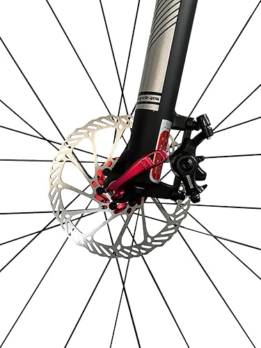 Miniatura 7 de Bucklos Kit de frenos de disco para bicicleta de montaña, pinza de freno de disco mecánica tirando de línea con palancas de aleación de aluminio