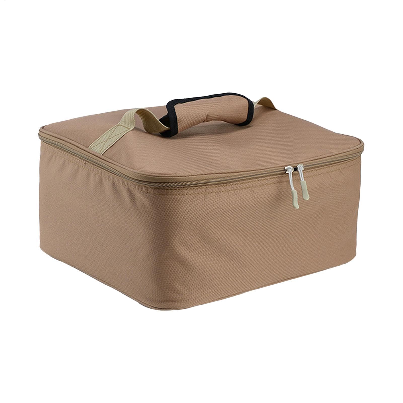 Portable Camping Stove Carry Bag - Waterproof 600D Oxford Cloth Protective Case | Multi-Functional Camp Burner Storage Organizer for Cassette Stoves & Gas Canisters, Outdoor Cooking Accessories