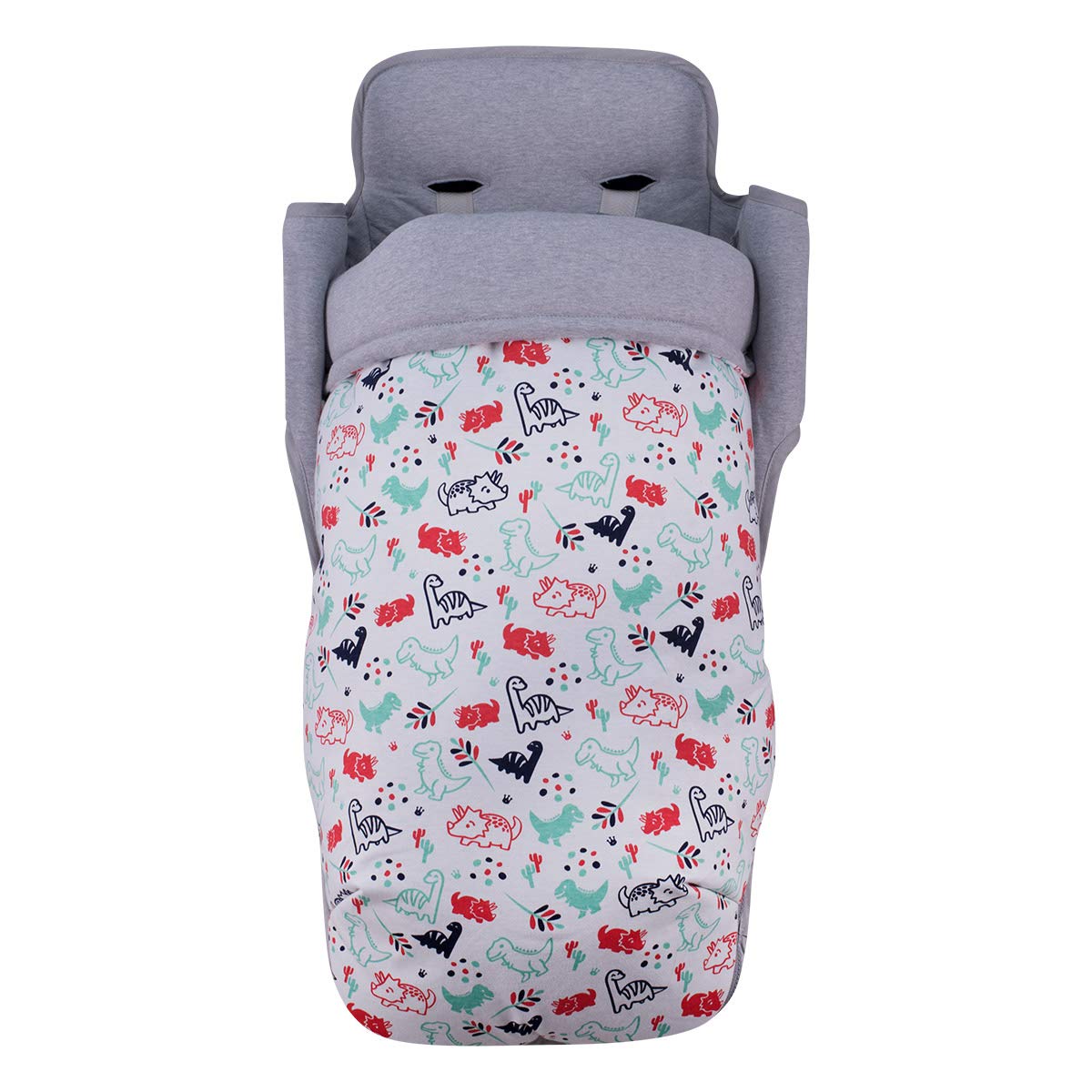 JYOKO KIDS Sacco impermeabilizzato per passeggino compatibile con Maclaren (Dino Party, Cotone)