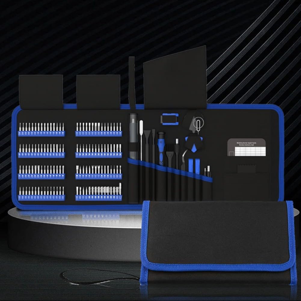Set di cacciaviti elettrici 144 in 1: kit di attrezzi per riparazioni di telefoni cellulari e PC
