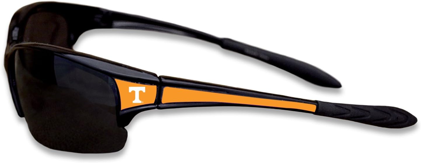 Black Sports Elite Style Sunglasses with Logo on the Corners