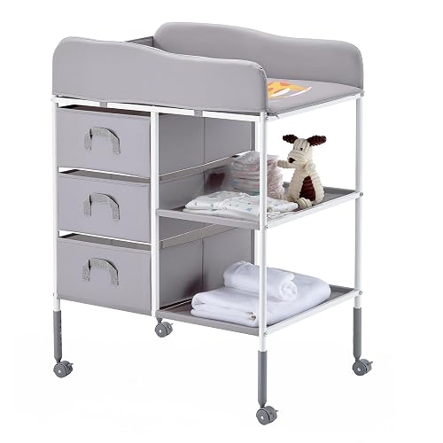 VEVOR Table à Langer Portable, Plan à Langer avec 3