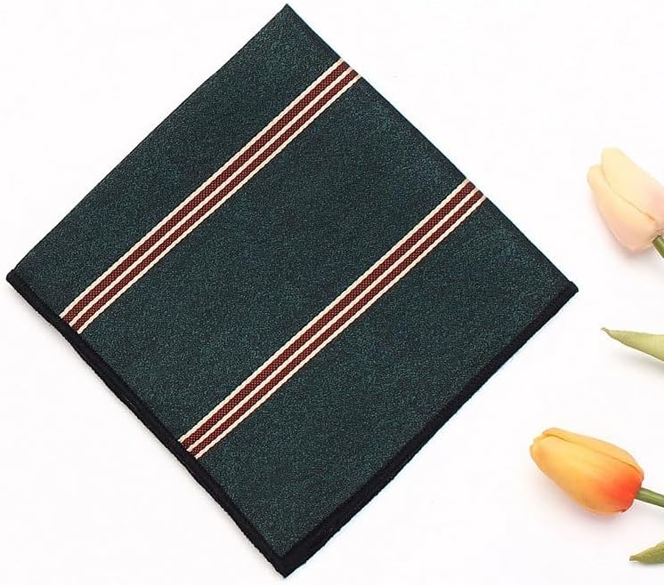 Men's Suit Pocket Square Vintage Plaid Square Wedding Business Suit Handkerchief