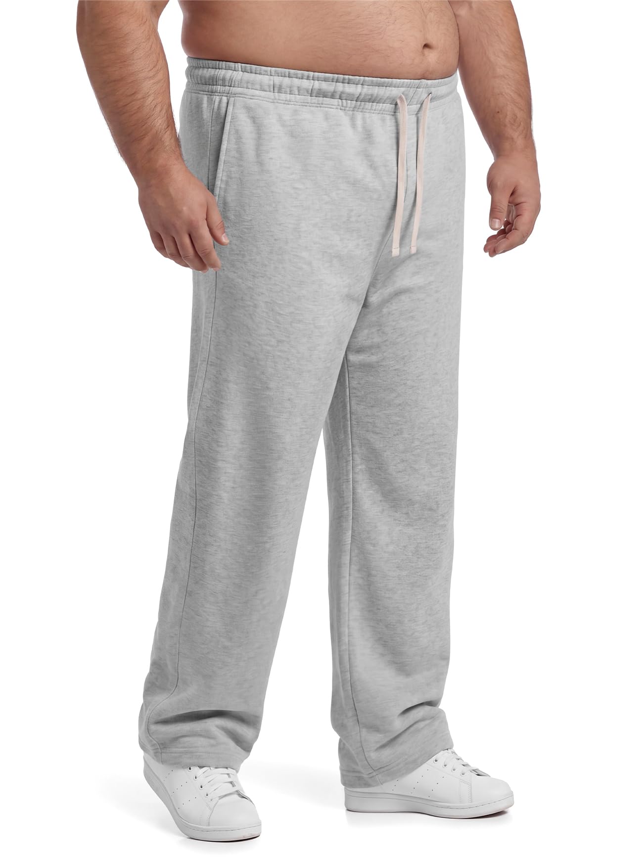 Big and Tall Sweatpants for Men Baggy Straight Leg Open Bottom