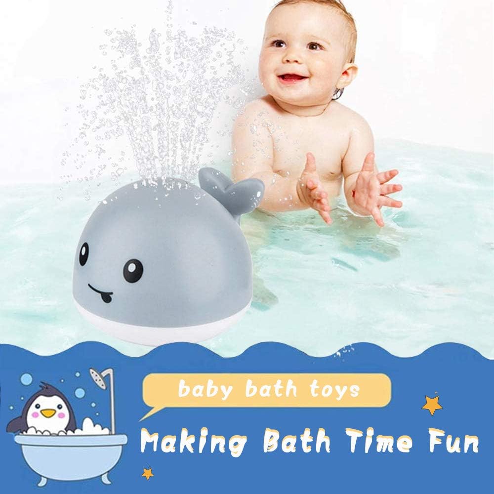 Love Sunshine Baby Bath Toys, Baby Toys Whale, Light Up Bath Toys, Sprinkler Bathtub Toys for Toddlers Infant Kids Boys Girls, Spray Water Bath Toy, Pool Bathroom Baby Toy : Toys & Games