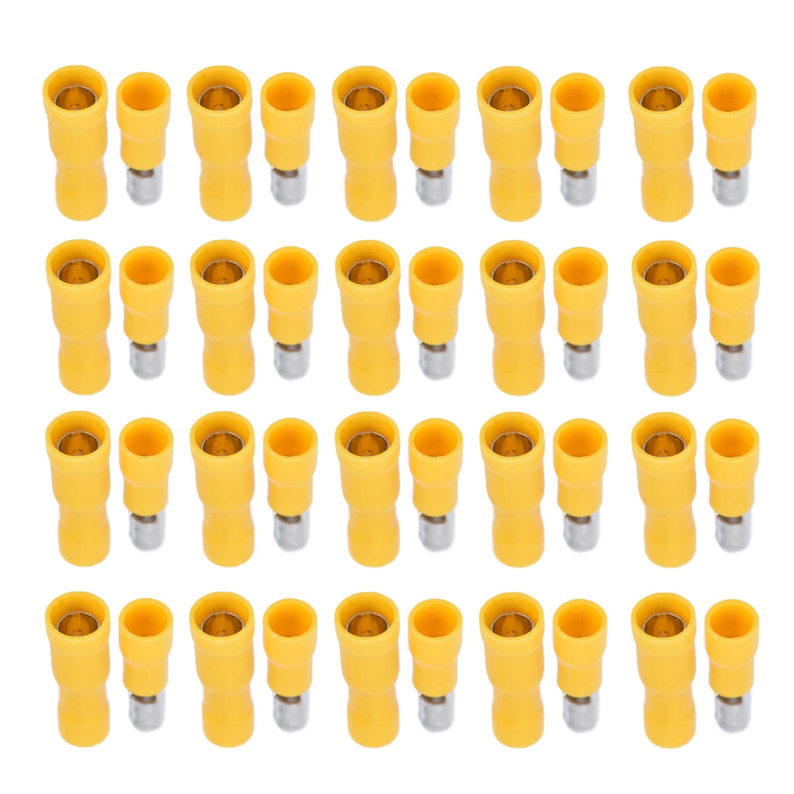 50PCs Crimp Connector Kit Insulated Male Female Bullets Wire Terminal Set Wire Terminal Perfect for DIY Electrical Projects Cars Boats