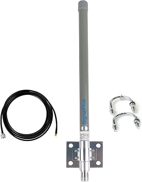 Meshtastic Lora 915mhz Antenna 5.8dBi Outdoor Omni Helium Antenna 915MHz 15.7inch+3Meters RG58 Cable for Meshtastic/Lora Gateway