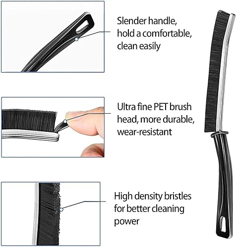 Miniatura 4 de 4 cepillos de limpieza de huecos de cerdas duras, cepillo de limpieza de grietas de cocina de baño, cepillo de limpieza de ranuras de mano