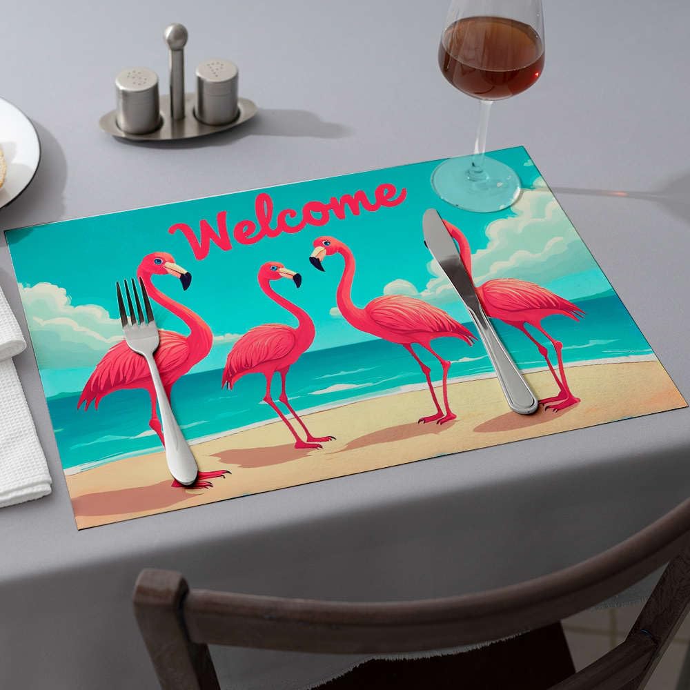Sets de table fraises ambiance vacances pour souvenir été