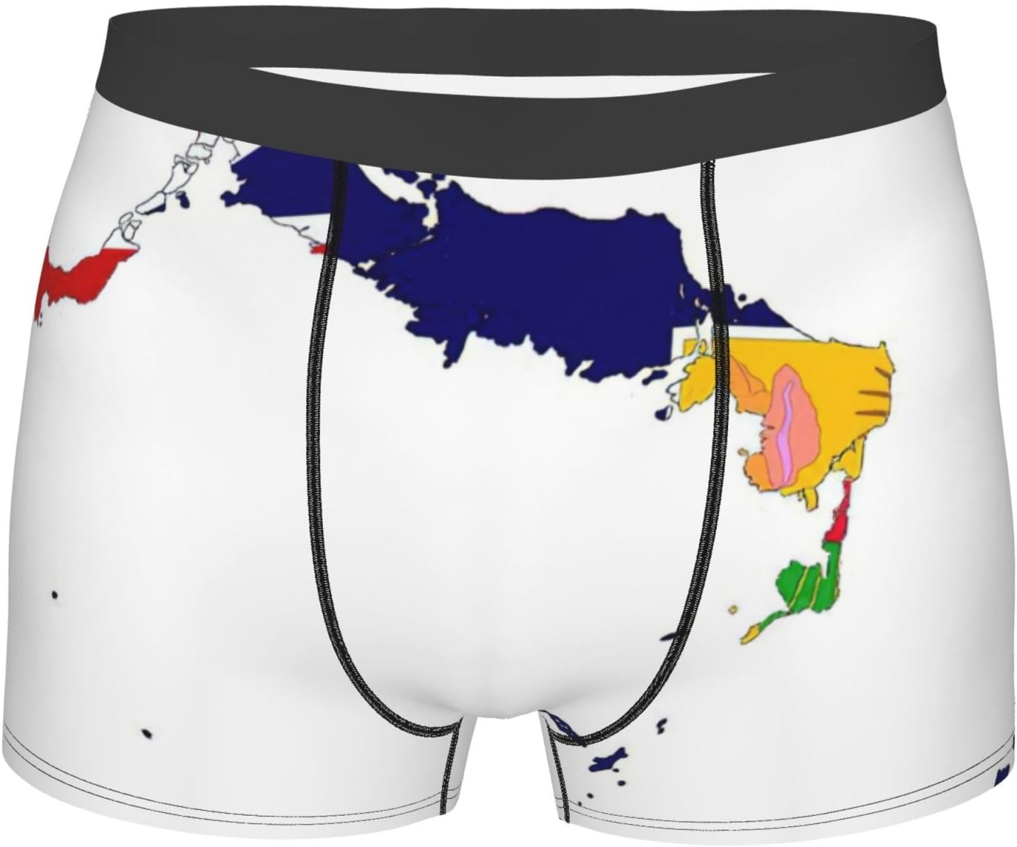 Tci Flag Map Print Boxers For Men–full Print Mens Underwear Boxer Briefs,Comfortable And Breathable Mens Boxers