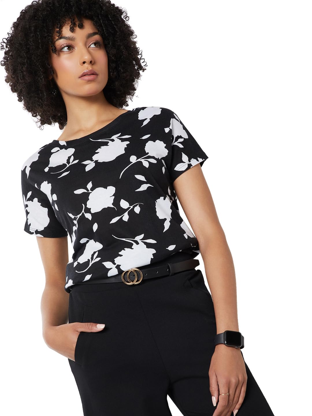 max Women's Floral Regular Fit T-Shirt-picture-26
