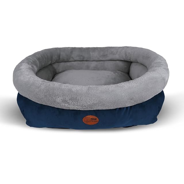 PATAM Cama para Perros y Gatos para Interior, Suave y Antideslizante, Funda Lavable a máquina