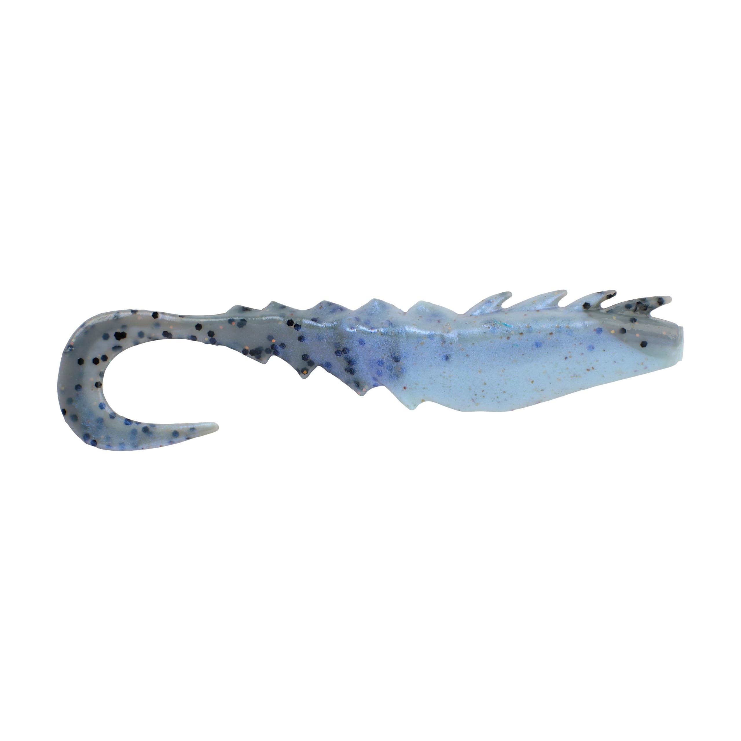 Berkley Gulp Nemesis Prawn Curl Tail; Saltwater Fishing Soft Bait Lure for Predators; Curly Tail Prawn, Maximum Scent Dispersion; Perfect for Jigging & Slow Retrieve, 7.5cm, New Penny
