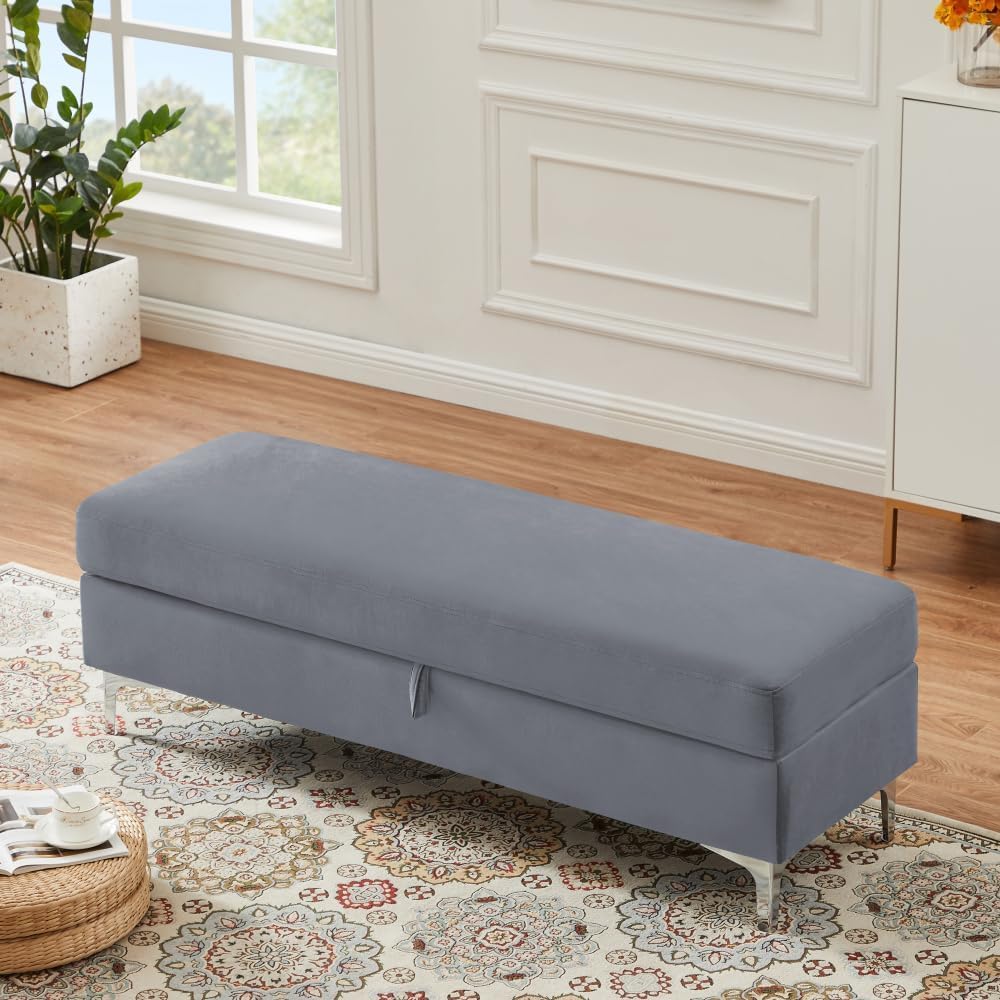 Dark Gray Leisure Stool (Dark Gray +Velvet)